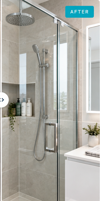 Shower & Bathroom after